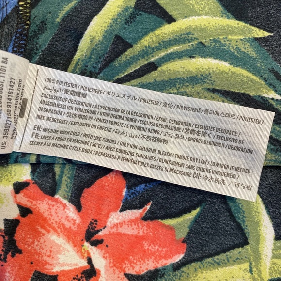 Hollister Black Tropical Halter Fit & Flare Dress - Picture 6 of 7